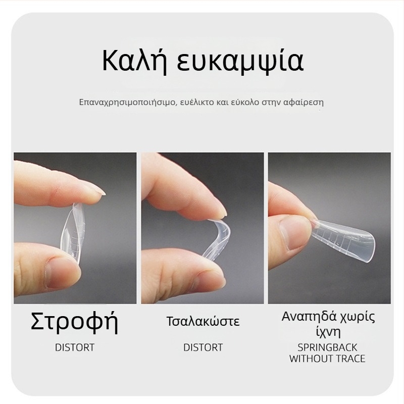 GNDG Μορφή επέκτασης νυχιών από πλαστικό, σειρά επέκτασης δίσκου χαρτιού για νύχια, μοτίβο σταγόνες νερού, 48–60 τεμάχια