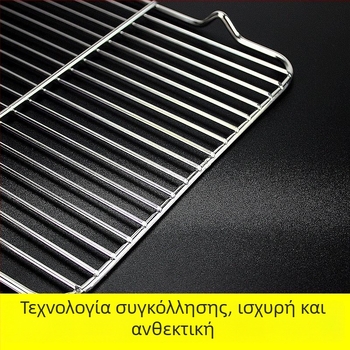 Τετράγωνη πτυσσόμενη σχάρα μπάρμπεκιου για φούρνο και ψήσιμο ψωμιού