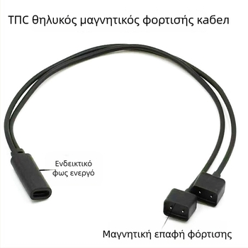 Μαγνητικό USB-C καλώδιο φόρτισης για Huawei Band 3 Smart Glasses — EVI-CG010, 1-2 μαγνητικό καλώδιο