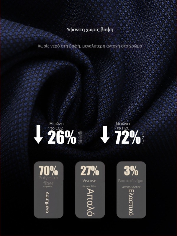 Ανδρικό κοστούμι με μοτίβο Houndstooth, σετ σακάκι-παντελόνι, πλένεται στο πλυντήριο, μονόριχτο με δύο κουμπιά, επίπεδο πέτο, πολυεστερική ανάμειξη