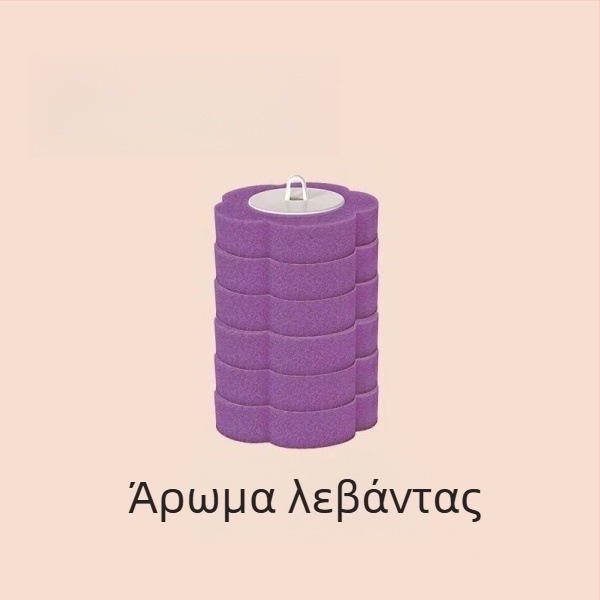 Σετ βούρτσας τουαλέτας μίας χρήσης, τοίχο-μονταρισμένο, πλένεται, αντιβακτηριακές κεφαλές (24/48/72) και αρώματα: λεμόνι, λεβάντα, ωκεανός