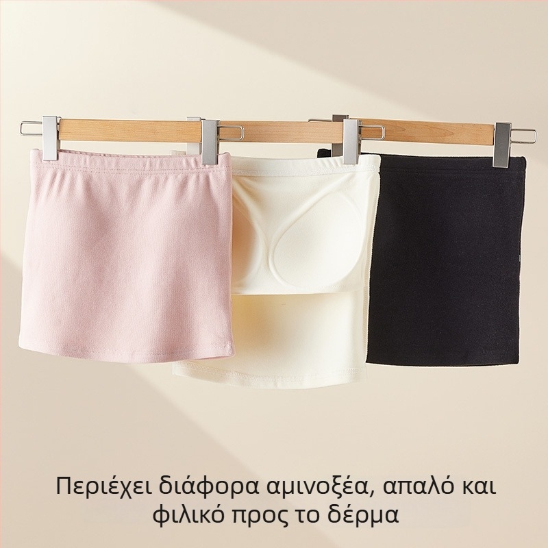 Θερμαινόμενο bustier χωρίς τιράντες για νυφικό – Slim Fit, ultra-short top (≤40 cm), μονόχρωμο, ύφασμα από σπάντεξ με 30–50% ακρυλικό