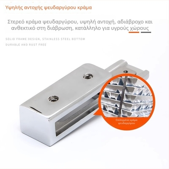 Zemu Move the Door Lock για γυάλινες και συρόμενες πόρτες | κράμα ψευδάργύρου, μοντέρνος μινιμαλισμός