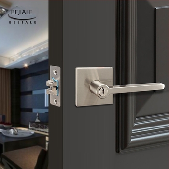 Beijiale BJL-2224 Κλειδαριά με χειρολαβή από κράμα ψευδάργύρου για πόρτες – υπνοδωμάτιο, διάδρομος, μπάνιο – Μοντέρνο μινιμαλιστικό στυλ