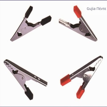 Alligator clip ηλεκτρική επαφή δομικού τύπου με συνδετήρα βιδών, μοντέλο GJMG-20170805