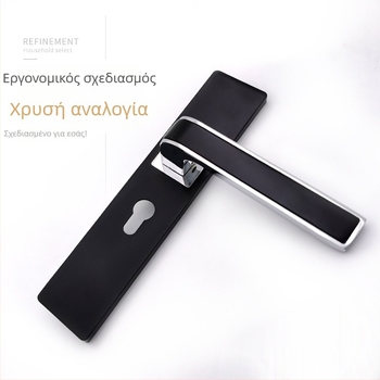 Κλειδαριά πόρτας εσωτερικού χώρου με χειριστήριο – κράμα ψευδάργύρου, μοντέλο 6106, στυλ ελαφριάς πολυτέλειας, κατάλληλη για εσωτερικές ξύλινες πόρτες, μπάνιο, κουζίνα και μεταλλικές πόρτες