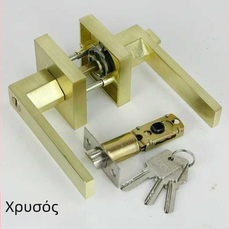Jh201 Κλειδαριά λαβής από κράμα αλουμινίου με τρεις μπάρες για πόρτες από ξύλο, δωμάτια, μπάνια, αποθήκες και γραφεία