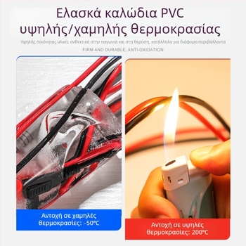 Καλώδια δοκιμών μετρητή – Μάρκα Zheng tietou; Μοντέλο: Multimeter test leads; Υλικό: σιλικόνη + χαλκός επιχρυσωμένος; Σκοπός: γραμμή δοκιμών; Προέλευση: Κίνα