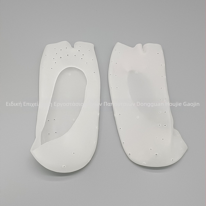 Κάλτσες τύπου βάρκας με ανοιχτό δάχτυλο και σιλικόνη SEBS – αναπνεόμενες, διαχωριστής δακτύλων, αντίτριβής, αντιολισθητικές, ενυδατικές για το δέρμα