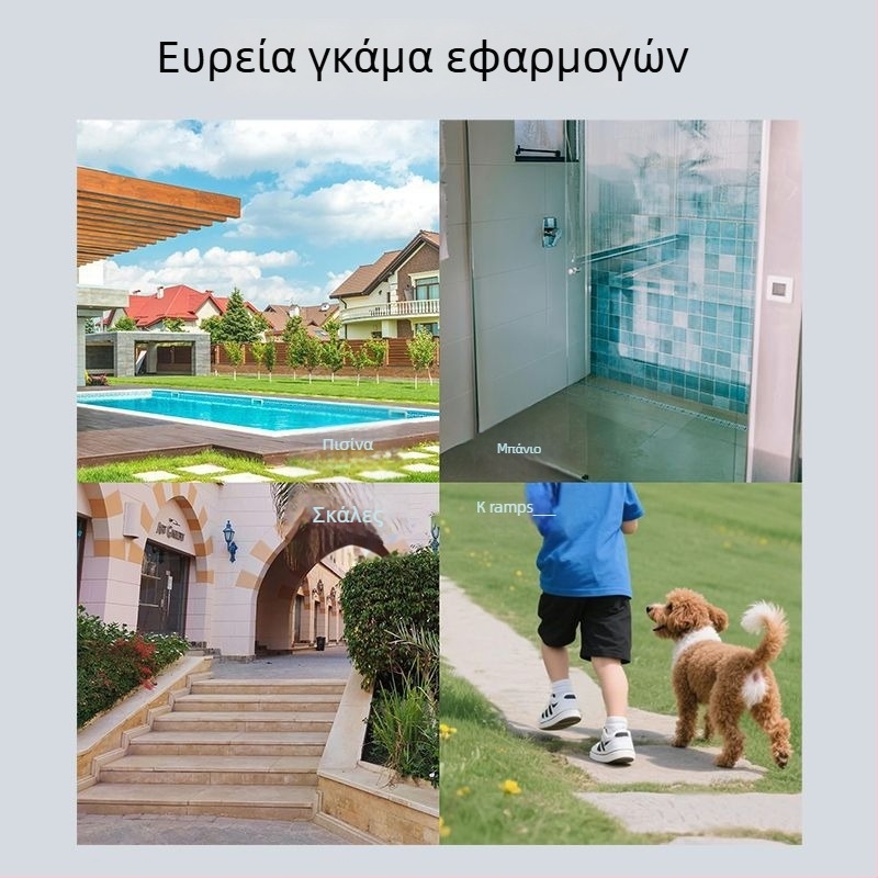 Ταινία αντιολισθητική με PET βάση, ακρυλική κόλλα, υψηλή ιξωτικότητα, πυρήνας από χαρτονένιο σωλήνα; κατάλληλη για πισίνες, πλατφόρμες κατάδυσης, παιδικές χαρές και γυμναστήριο