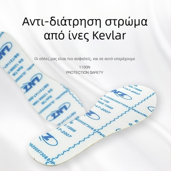 RUNWING KFL Kevlar πάτοι για εργατικά παπούτσια – ολόκληρος πάτος, ανθεκτικός σε διάτρηση, αντι-καρφί, αντιολισθητικός