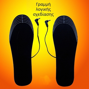 Jiabei θερμαινόμενος πάτος για παντόφλες/οικιακά παπούτσια – επάνω υλικό EVA πολυεστέρας, USB τροφοδοσία, unisex