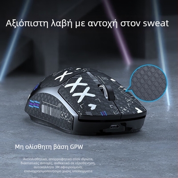 GPW1/2 γενιάς ποντικιού παιχνιδιών – αντιολισθητικό, ανθεκτικό στον ιδρώτα, άνετη αφή, αποσπώμενη κόλλα 3M