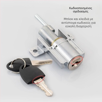 BLJ 62119 Κλειδαριά για ντουλάπι με τρία συρτάρια, κύλινδρος από κράμα ψευδαργύρου, για ντουλάπες με τρία συρτάρια και ντουλάπες δεδομένων, μοντέρνος μινιμαλιστικός σχεδιασμός