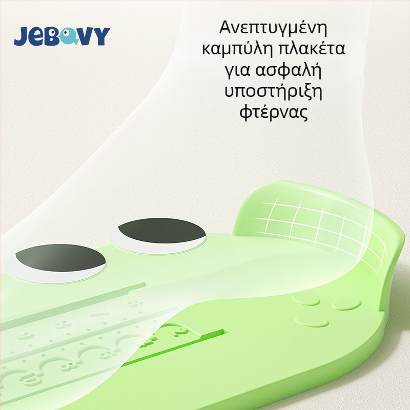 Μετρητής μήκους ποδιού για βρέφη και παιδιά — πλαστικό εργαλείο μέτρησης μήκους ποδιού και εσωτερικού μήκους παπουτσιού, οικιακή χρήση, για ηλικίες 1–12 ετών
