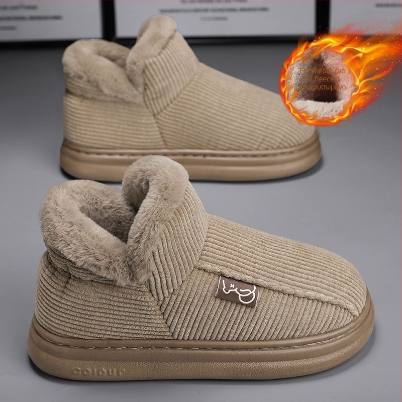 Μποτάκια χιονιού για τον χειμώνα (αδιάβροχα, αντιολισθητικά, με εσωτερική επένδυση από μαλλί προβάτων, σουέτ επάνω μέρος, παχιά σόλα)