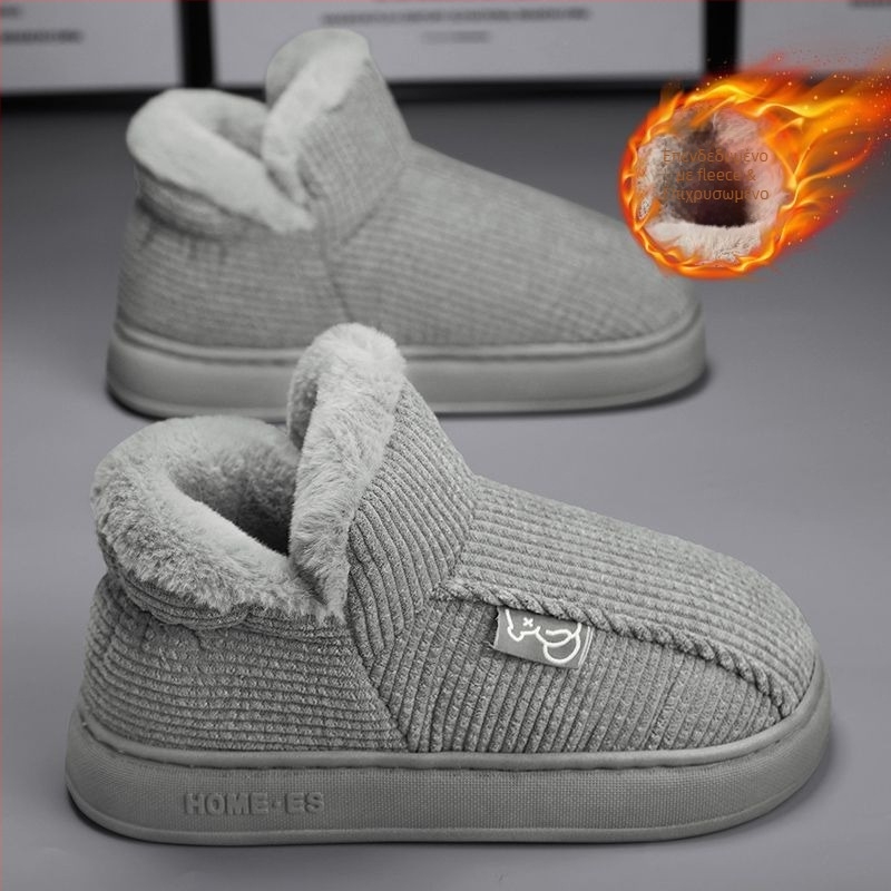 Μποτάκια χιονιού για τον χειμώνα (αδιάβροχα, αντιολισθητικά, με εσωτερική επένδυση από μαλλί προβάτων, σουέτ επάνω μέρος, παχιά σόλα)