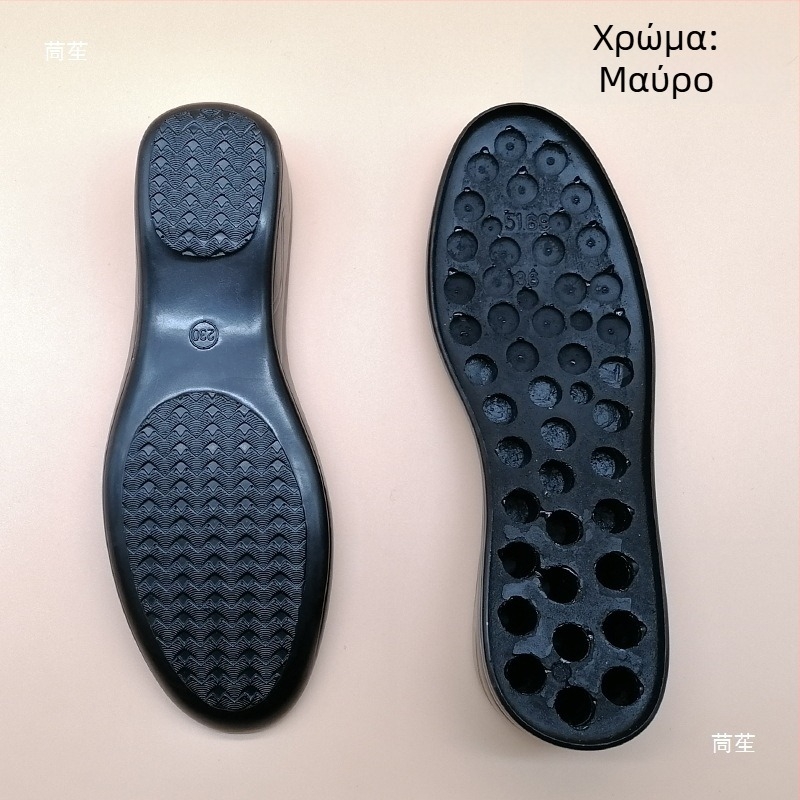 Αντικαταστάσιμη σόλα για δερμάτινα παπούτσια — πολυουρεθάνη, παχύτερη, ανθεκτική στη φθορά, συμβατή με μεσαίο τακούνι