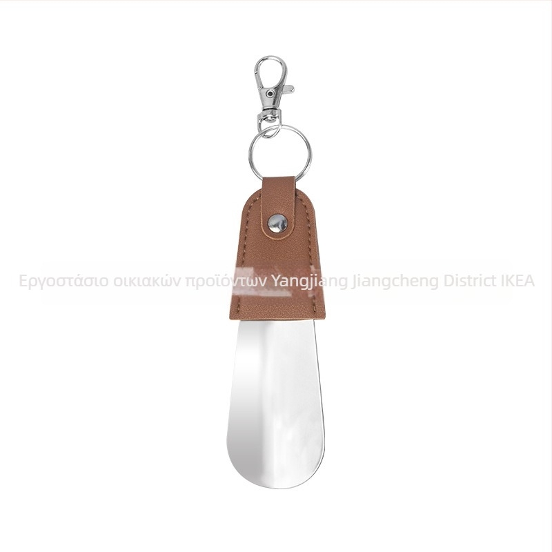 Shoehorn με καμπύλη λαβή, φινίρισμα βαφής με σπρέι, δερμάτινη θήκη, Junyiking