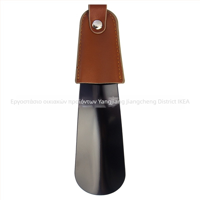 Shoehorn με καμπύλη λαβή, φινίρισμα βαφής με σπρέι, δερμάτινη θήκη, Junyiking