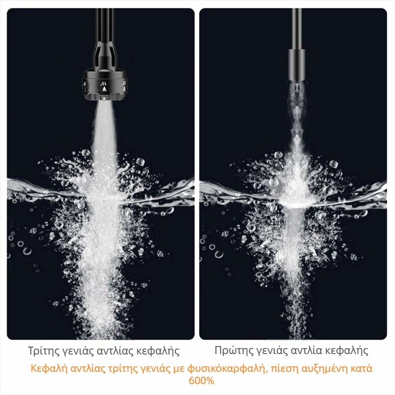 LIUHA Lh0201 Ασύρματο Φορητό Πιστόλι Νερού Υψηλής Πίεσης με Μπαταρία Λιθίου, 21V, 15 bar, Μακρύ Σωληνάκι Εξόδου 3 m