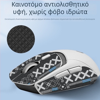 Αντιολισθητικό αυτοκόλλητο ποντικιού Logitech G309 – απορροφά τον ιδρώτα, αδιάβροχο και ανθεκτικό στη φθορά, πλήρες κάλυμμα παλάμης/πλάτης