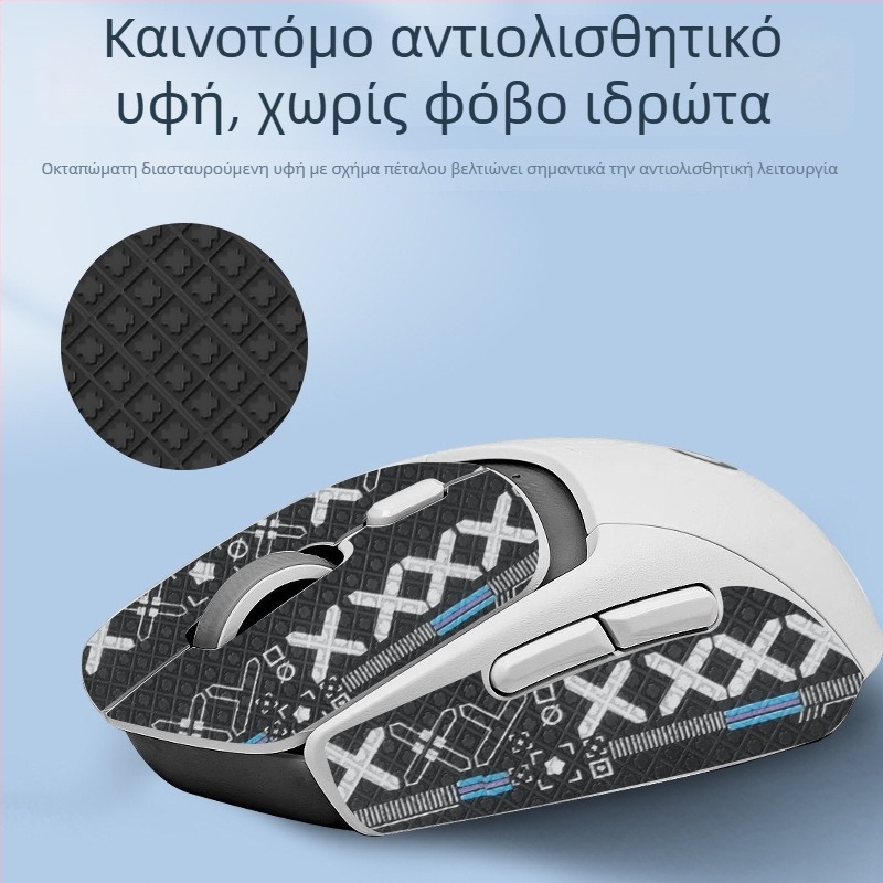 Αντιολισθητικό αυτοκόλλητο ποντικιού Logitech G309 – απορροφά τον ιδρώτα, αδιάβροχο και ανθεκτικό στη φθορά, πλήρες κάλυμμα παλάμης/πλάτης