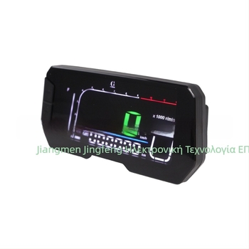 Τροποποιημένος πίνακας οργάνων μοτοσικλέτας με τάση, επίπεδο λαδιού, στροφές και LED οθόνη χιλιομέτρων (Μάρκα: JG; Μοντέλο: Γενική τροποποίηση; Συμβατά μοντέλα: Γενική τροποποίηση; Επεξεργασία και προσαρμογή: Όχι)