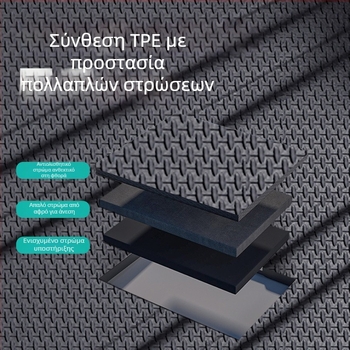 Αδιάβροχο χαλάκι πορτ-μπαγκάζ από TPE για ειδικά οχήματα, ανθεκτικό στη φθορά με υψηλό περιθώριο, προσαρμοσμένη παραγωγή, μάρκα Chebei