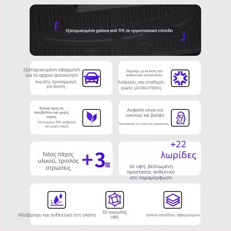 Δάπελα αυτοκινήτου για Ideal L6 Pro/Max, υλικό TPE, εξατομικεύσιμα, από Shangkai