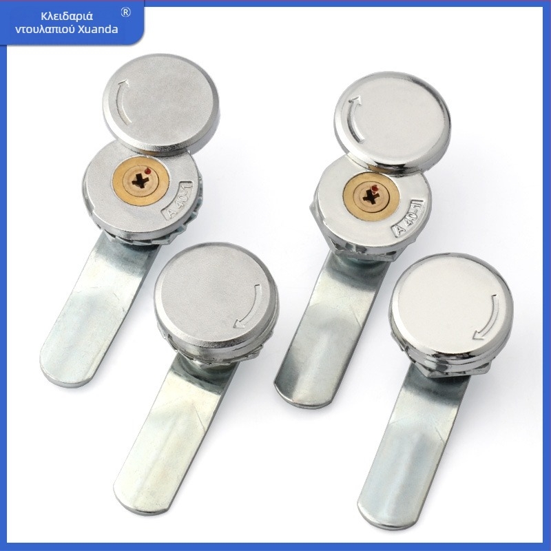 Xuanda A400-1 Κλειδαριά CAM κυκλικού τύπου με σταυροειδή σχεδίαση, ένα κλειδί, από κράμα ψευδαργύρου, για διανομές/ πίνακες