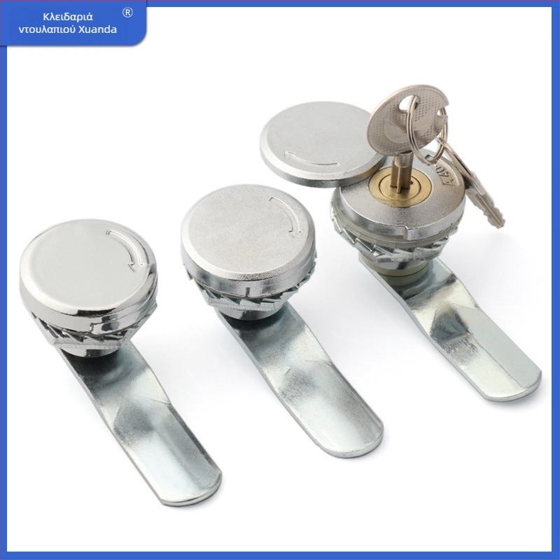 Xuanda A400-1 Κλειδαριά CAM κυκλικού τύπου με σταυροειδή σχεδίαση, ένα κλειδί, από κράμα ψευδαργύρου, για διανομές/ πίνακες