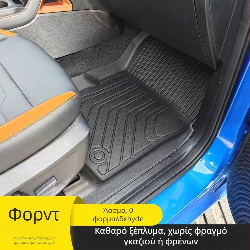 TPE πατάκια ποδιών για την καμπίνα αυτοκινήτου πέντε θέσεων — Μάρκα T-WIND, σχεδιασμένα για εξειδικευμένο όχημα, εύκολα στο πλύσιμο