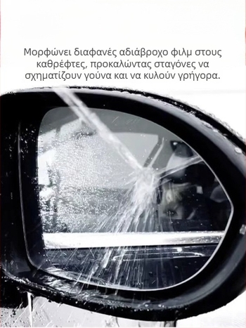 Σπρέι αντιθαμβωτικής προστασίας για το γυαλί καθρέφτη οπισθοπορείας με κάμερα, Rain Bullet No. 1, Μοντέλο 7326