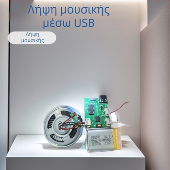 Χειροποίητος μεταλλικός μηχανισμός MP3 USB με εγγραφή για μουσικό κουτί