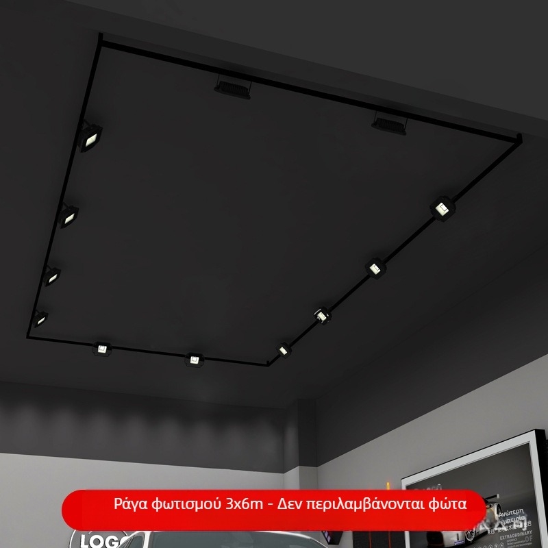 Φωτιστικό εργασίας LED για εφαρμογή με κάλυψη αυτοκινήτων και detailing, μοντέλο DBW-XDD-13, 50W, 1600 lm, PF 0.9, 30 000 h