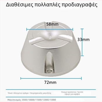 YB-R01 Μαγνητικό εργαλείο αφαίρεσης ετικετών Αντι-κλοπής για ρούχα – 12000GS, Αλουμινίου κράμα, για συστήματα αντι-κλοπής σε σούπερ μάρκετ, ταμεία καταστημάτων ενδυμάτων και υπερμάρκετ παπούτσια-ρούχα