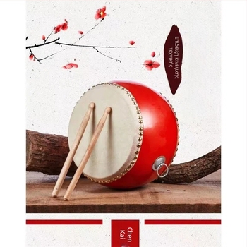 Τάνγκγου τύμπανο από την Dragon Sound Drum Music Factory — σώμα από birch; μοντέλο Cowhide Tanggu; κατάλληλο για μουσικές εκτελέσεις και χορευτικές εμφανίσεις.