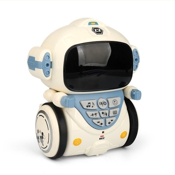 Παιδικό έξυπνο ρομπότ-παιχνίδι για πρώιμη εκπαίδευση με φωνητικό διάλογο, μουσική και φώτα; Πλαστικό, μπαταρία, χωρίς μνήμη, για παιδιά 4–6 ετών
