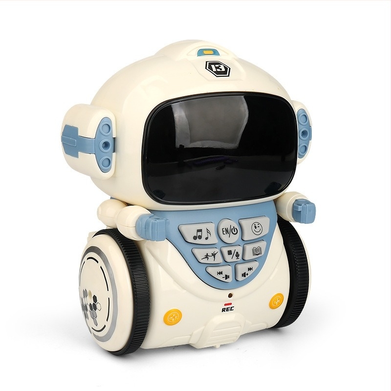 Παιδικό έξυπνο ρομπότ-παιχνίδι για πρώιμη εκπαίδευση με φωνητικό διάλογο, μουσική και φώτα; Πλαστικό, μπαταρία, χωρίς μνήμη, για παιδιά 4–6 ετών