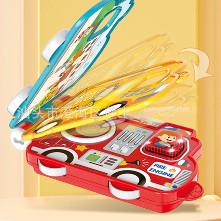 Παιδική Μηχανή Ιστοριών Προσχολικής Εκπαίδευσης με Φώτα, Ήχο και Αφή — Διαδραστικό, Λειτουργεί Με Μπαταρίες, Παιχνίδι Γονέα-Παιδιού για 0–3 ετών