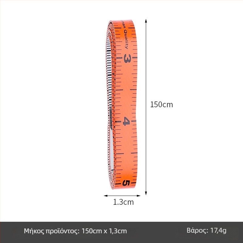 PU μαλακή μετρητική ταινία, Inch measuring tape (κουτί), σετ 10 τεμάχια, εύρος μέτρησης 150, για ραφή και μετρήσεις σώματος