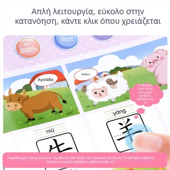 Πενάκι ανάγνωσης με ήχο για παιδιά 4–6 ετών, πλαστικό σώμα, αναπαραγωγή ήχου, μπαταρία λιθίου
