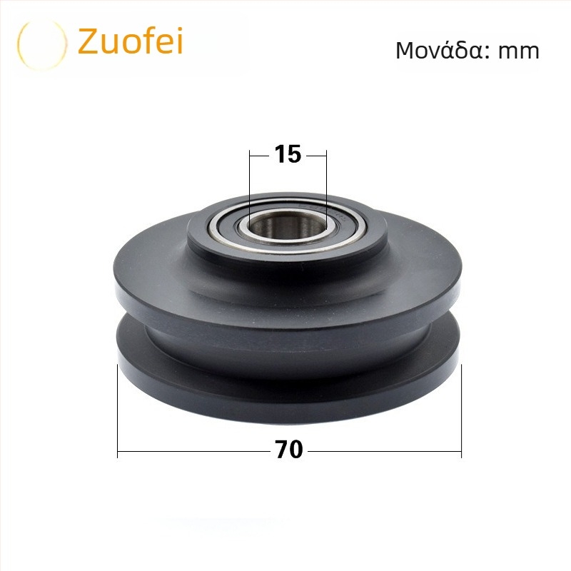 Νάιλον τροχός για πόρτα αγροτικής αποθήκης, οδηγός τροχού για γλιστρώμενη πόρτα, 150 g, Fly Left