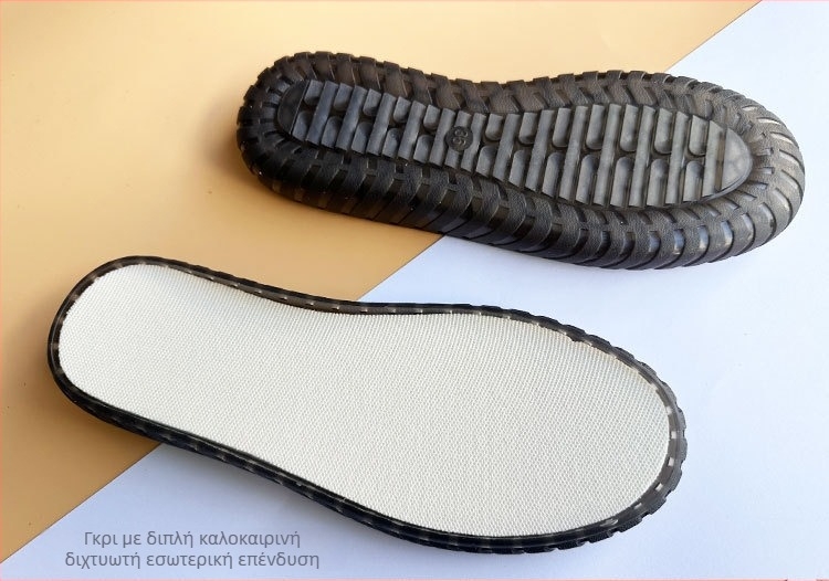 Crochet παντόφλες με λουλούδια-φούσκες και κρύσταλλι στη σόλα — PVC υλικό, ύφανση με νήμα, Tendon Jelly ακέντ, για όλο τον χρόνο, άνετο και κομψό καθημερινό περπάτημα