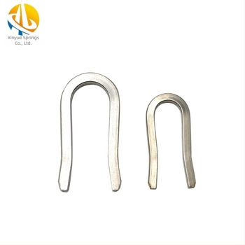 Ανοξείδωτος U-σχήματος συνδετήρας και πείρος για υδραυλικά στηρίγματα και σωληνώσεις, σειρά DN, μάρκα Xinyue, προσαρμοσμένο πρότυπο, λευκό φινίρισμα