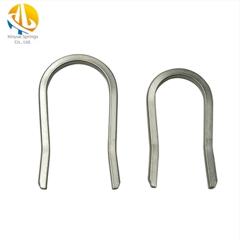 Ανοξείδωτος U-σχήματος συνδετήρας και πείρος για υδραυλικά στηρίγματα και σωληνώσεις, σειρά DN, μάρκα Xinyue, προσαρμοσμένο πρότυπο, λευκό φινίρισμα