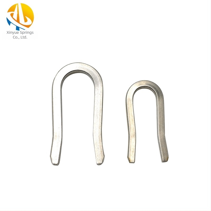 Ανοξείδωτος U-σχήματος συνδετήρας και πείρος για υδραυλικά στηρίγματα και σωληνώσεις, σειρά DN, μάρκα Xinyue, προσαρμοσμένο πρότυπο, λευκό φινίρισμα