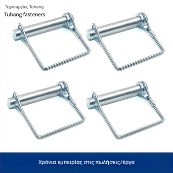 Road Trip Δ-σχήματος με ελατήριο λαβή κλειδώματος και βίδες με διασταύρωτη κεφαλή – κεφαλή στρογγυλή και κεφαλή τετράγωνη, γαλβανισμένη λαμπερή επίστρωση