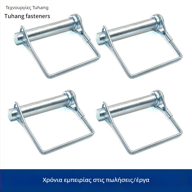 Road Trip Δ-σχήματος με ελατήριο λαβή κλειδώματος και βίδες με διασταύρωτη κεφαλή – κεφαλή στρογγυλή και κεφαλή τετράγωνη, γαλβανισμένη λαμπερή επίστρωση